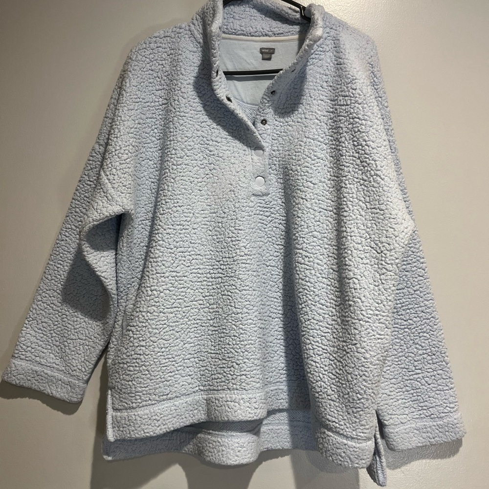 Aerie Soft Baby Blue Fleece Pullover